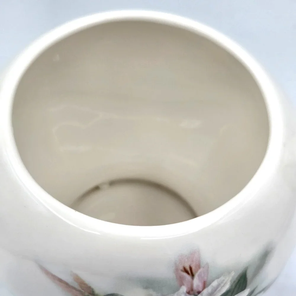 Teleflora Hummingbird and Lillies Teapot By Lena Liu Porcelain Tea Pot w/ Lid